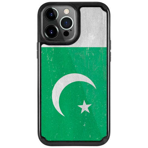 Pakistan Flag Distressed iPhone 13 Pro Cargo Case